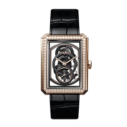 No.01香奈兒CHANEL BOY.FRIEND鏤空腕錶