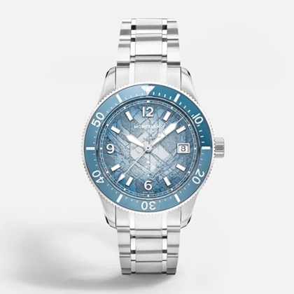 No.06萬寶龍Montblanc Iced Sea日期顯示自動腕錶0 OXYGEN 特別版