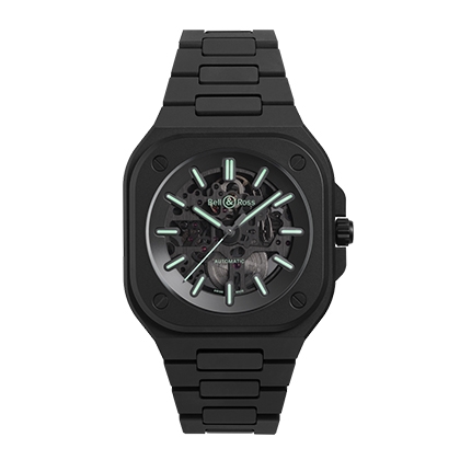No.28Bell & Ross BR-05 SKELETON BLACK LUM CERAMIC腕錶