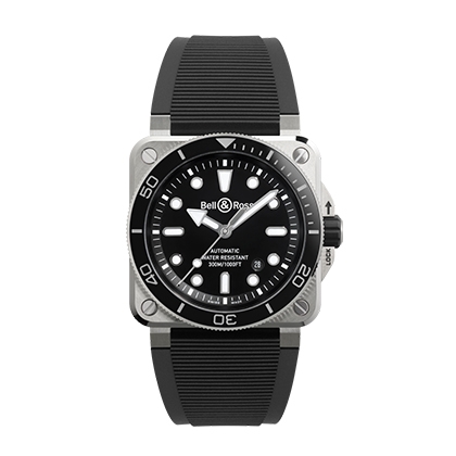 No.21Bell & Ross BR-03 DIVER BLACK STEEL腕錶